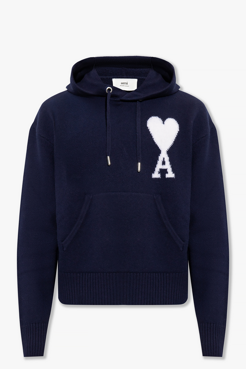 AMI Alexandre selling Mattiussi Logo Letter Sweater FW2018, Navy, Large, MSRP $250